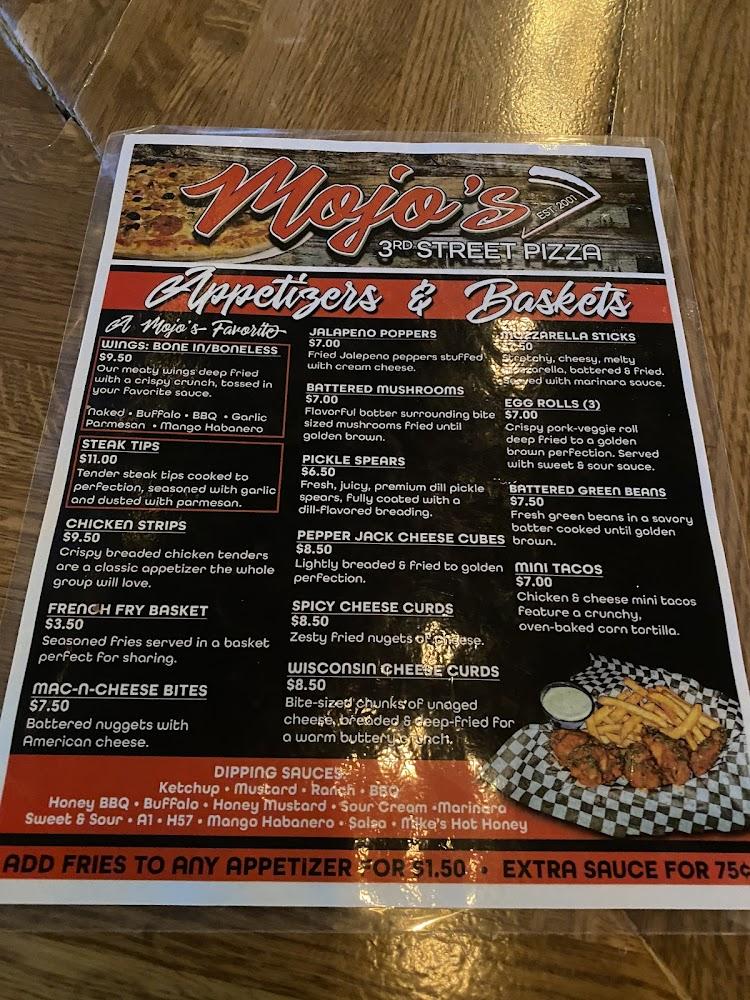 Mojo's 3rd Street Pizza Menu image 2